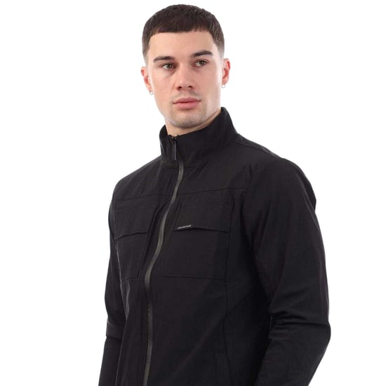 Duck and Cover Heren Chamata Nylon Jas (Zwart) - Image 3