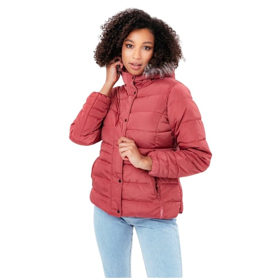 Hype Dames/Dames Puffer Jas (Roze) - Image 1