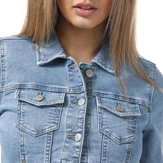 Only Dames/Dames Wonder Life Denim Jack (Lichtblauw vervaagd) - Image 3