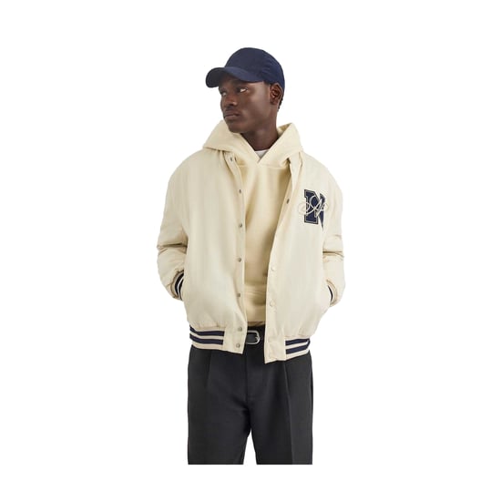 Nautica Heren Dreman Letterman Jas (Ivoor) - Image 1