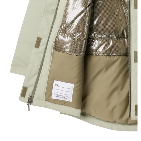 Columbia Jongens geïsoleerde jas met capuchon voor wandelen (Groen) - Image 3