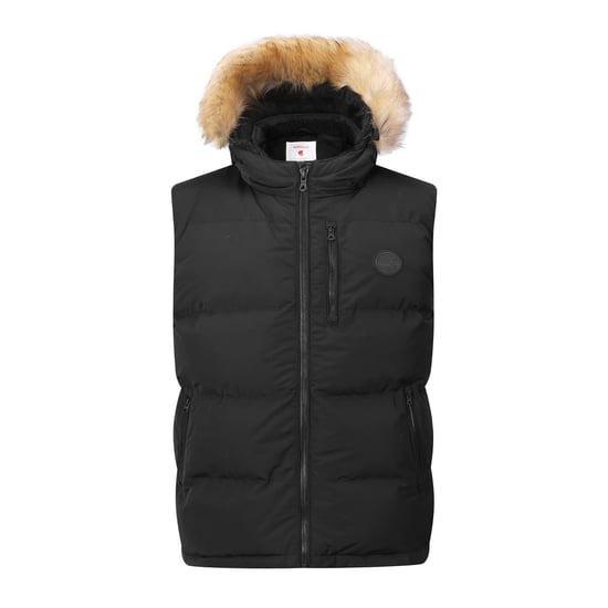SoulCal Heren Sherpa Gevoerde Gilet (Zwart) - Image 1