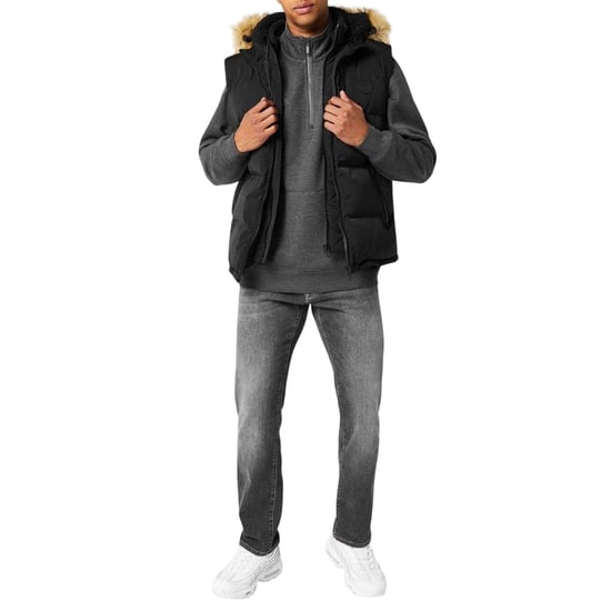 SoulCal Heren Sherpa Gevoerde Gilet (Zwart) - Image 4