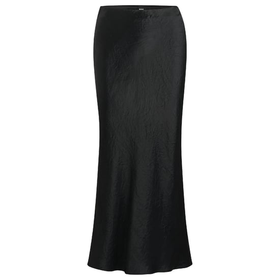 Boss Vesatie gekreukte maxi-rok voor dames (Zwart) - Image 1