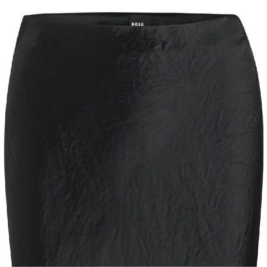 Boss Vesatie gekreukte maxi-rok voor dames (Zwart) - Image 2
