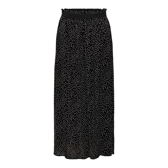 Only Maxirok voor dames met stippen, A-lijn en hoge taille (Zwart) - Image 2
