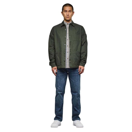 Weekend Offender Heren Hynde Baker Katoenen Overhemd (Groen) - Image 4