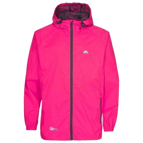Trespass Qikpac-jas met capuchon voor dames, relaxte pasvorm (Sasparilla Roze Print) - Image 1