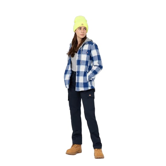 Dickies Dames/Dames Flanellen Overhemd Jas (Surf Blauw) - Image 1