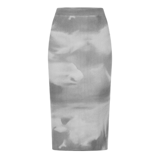 Diesel Dames Betty Tie-Dye slanke kokerrok van wolmix (Vorstgrijs) - Image 1