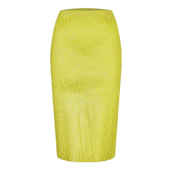 Diesel Ikaria getailleerde midirok voor dames (Geel) - Image 1