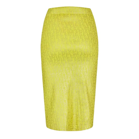 Diesel Ikaria getailleerde midirok voor dames (Geel) - Image 2