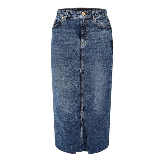 Pieces Denim kokerrok voor dames (Blauwe Denim) - Image 1
