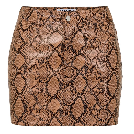AmyLynn Minirok van imitatieleer met slangenprint voor dames (Bruin) - Image 2