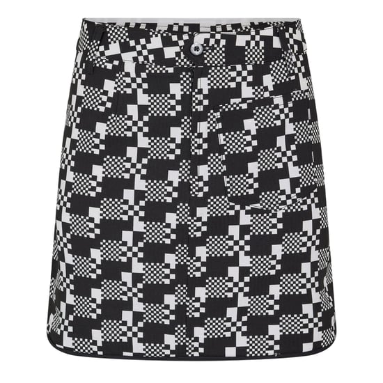 Puma Golfskort met pied-de-poule-patroon voor dames (Zwart) - Image 1