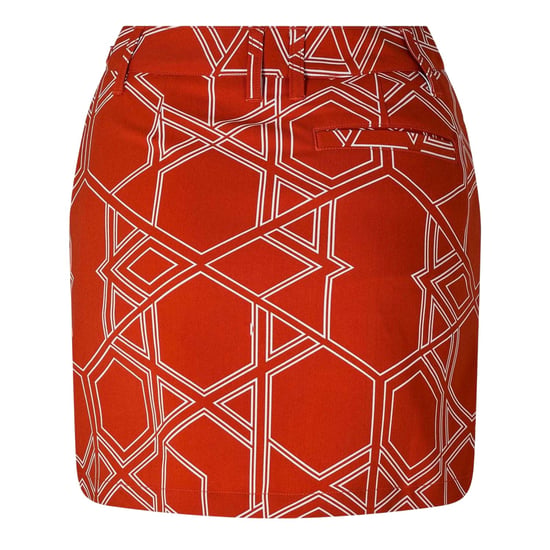 Puma Geometrische golfskort voor dames (Rood) - Image 2