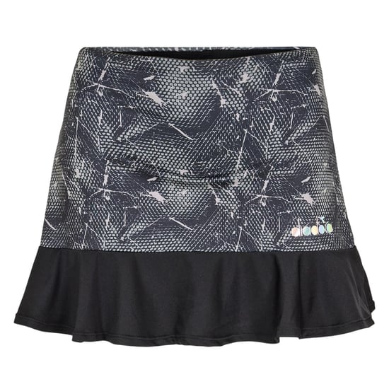 Diadora Abstracte tennisrok voor dames (Zwart) - Image 1