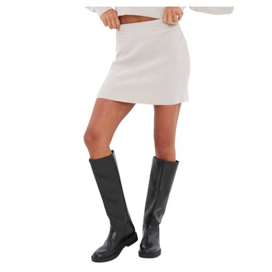 I Saw It First Gebreide rok voor dames (Grijs) - Image 3