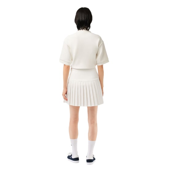 Lacoste Dames/Dames Gebreide Tennisrok (Wit) - Image 3