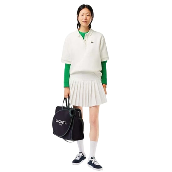 Lacoste Plissérok voor dames – Roland Garros-editie (Crème) - Image 1