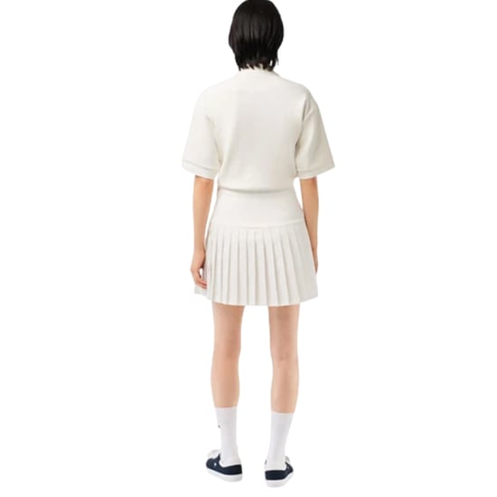 Lacoste Plissérok voor dames – Roland Garros-editie (Crème) - Image 3