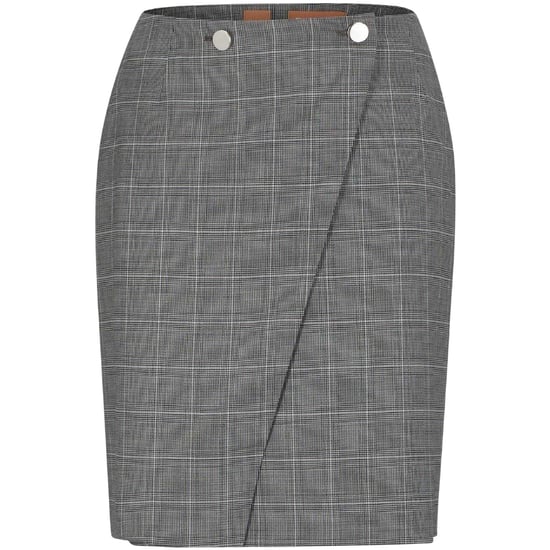 Boss Vanata geruite rok voor dames (Grijs) - Image 1