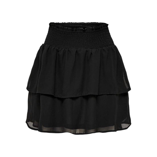 Only Gelaagde mini-rok met normale pasvorm voor dames (Zwart) - Image 1