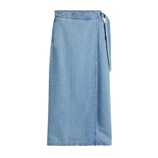 Levis Denim wikkelrok met kolomlijn voor dames (Blauw) - Image 1