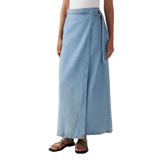 Levis Denim wikkelrok met kolomlijn voor dames (Blauw) - Image 3
