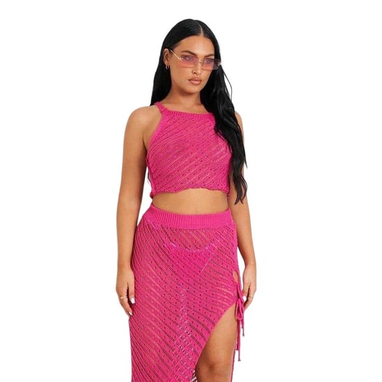 Missy Empire Gehaakte set voor dames (Roze) - Image 3
