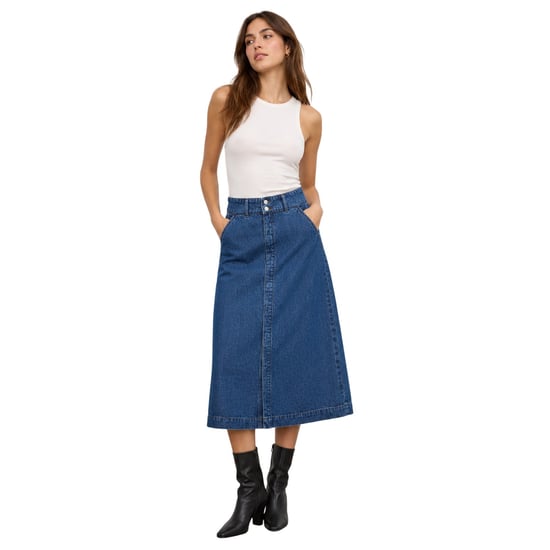 Vero Moda Dames/Dames Denim Rok (Medium Blauw) - Image 3