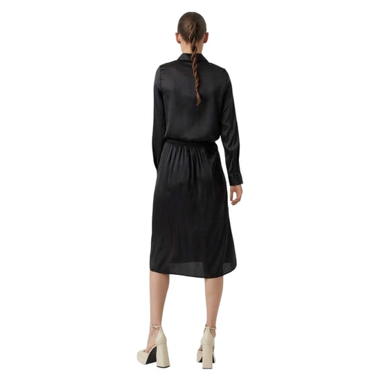 Vero Moda Dames/Dames Geweven Midi Rok (Zwart) - Image 3