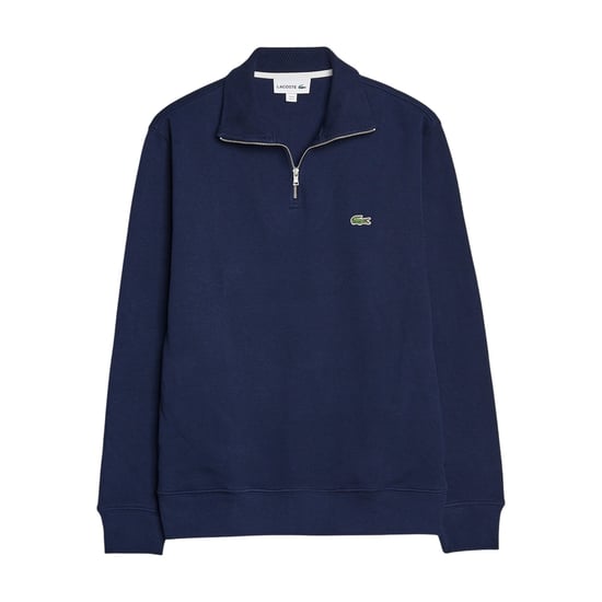 Lacoste Heren Sweatshirt met Kwart Ritssluiting van Katoenmix (Marine) - Image 2