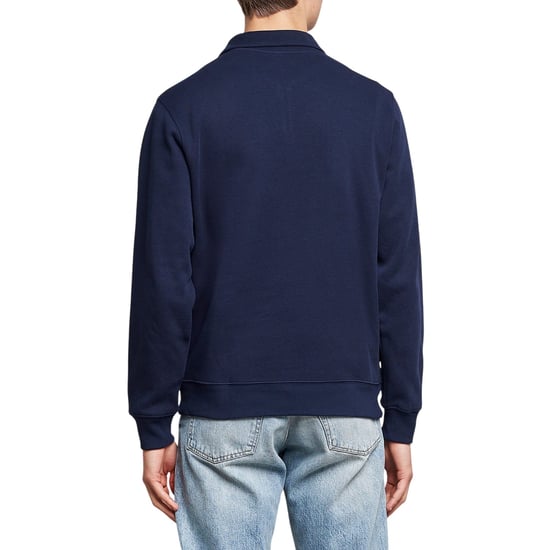 Lacoste Heren Sweatshirt met Kwart Ritssluiting van Katoenmix (Marine) - Image 3