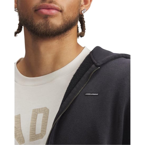 Under Armour Heren fleece hoodie (Zwart) - Image 3