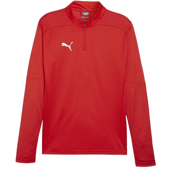 Puma Heren Team Final trainingsfleece met kwartritssluiting (Rood) - Image 2