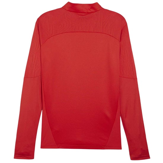 Puma Heren Team Final trainingsfleece met kwartritssluiting (Rood) - Image 3