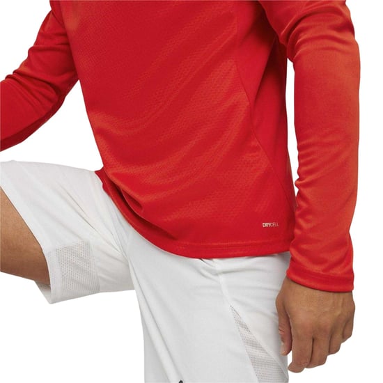 Puma Heren Team Final trainingsfleece met kwartritssluiting (Rood) - Image 4