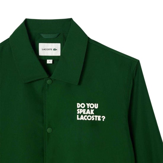 Lacoste Heren Waterafstotende Coach Jacket (Groen) - Image 2