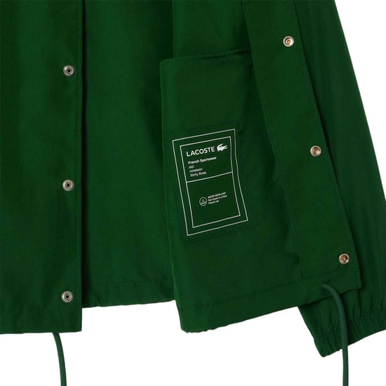 Lacoste Heren Waterafstotende Coach Jacket (Groen) - Image 3