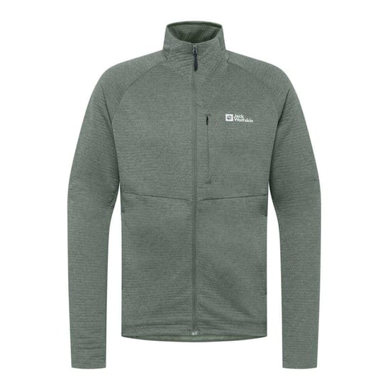 Jack Wolfskin Heren Taiga Full Zip Fleecejack (Leisteen groen) - Image 1
