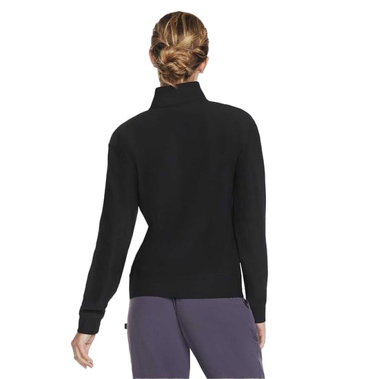 Skechers Dames/Dames GoLuxe geribbeld sweatshirt met kwart rits (Zwart) - Image 3
