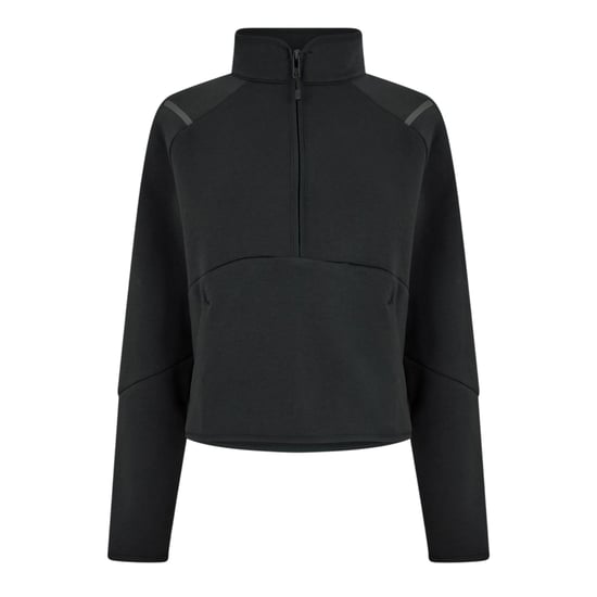 Under Armour Dames-sweatshirt met kwartritssluiting van Unstoppable-fleece, normale pasvorm (Zwart) - Image 1