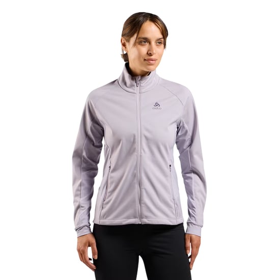 Odlo Dames Brensholmen Hoge Hals Soft Shell Jacket (Lilac) - Image 4
