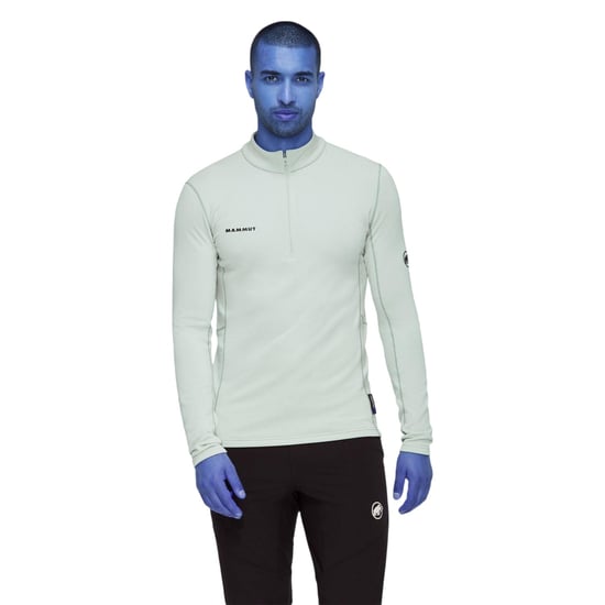 Mammut Heren Aener Quarter Zip Slim Fleece (Zilveren Salie) - Image 1