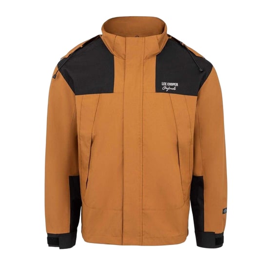 Lee Cooper Polyester outdoorjas met kleurblok voor heren (Caramel) - Image 1