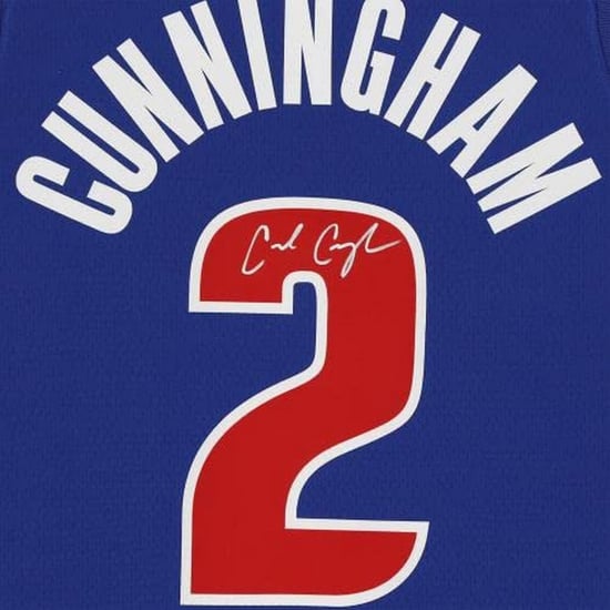 Nike Cunningham Detroit Pistons basketbalshirt voor kinderen (Blauw) - Image 3