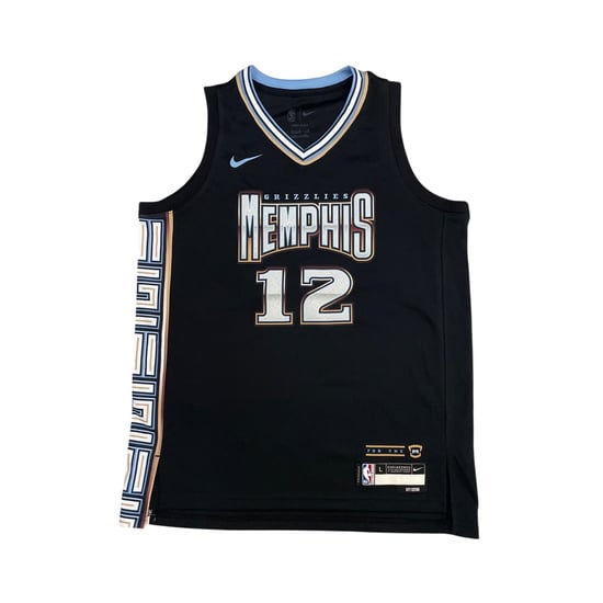 Nike Morant Memphis Grizzlies basketbalshirt voor kinderen (Zwart) - Image 1