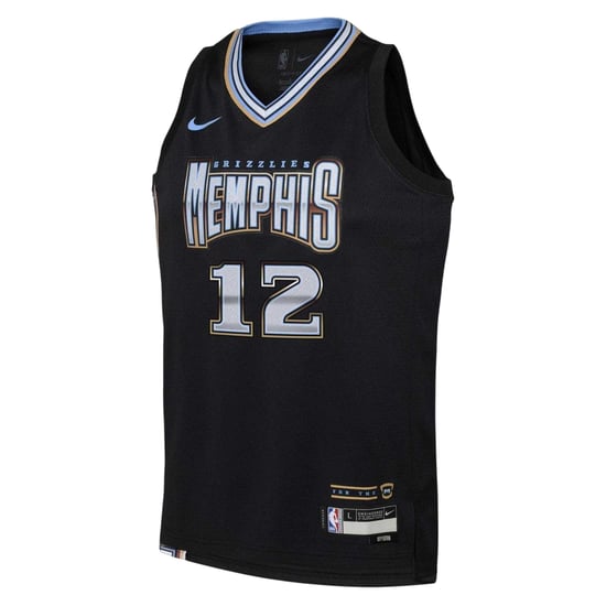 Nike Morant Memphis Grizzlies basketbalshirt voor kinderen (Zwart) - Image 3