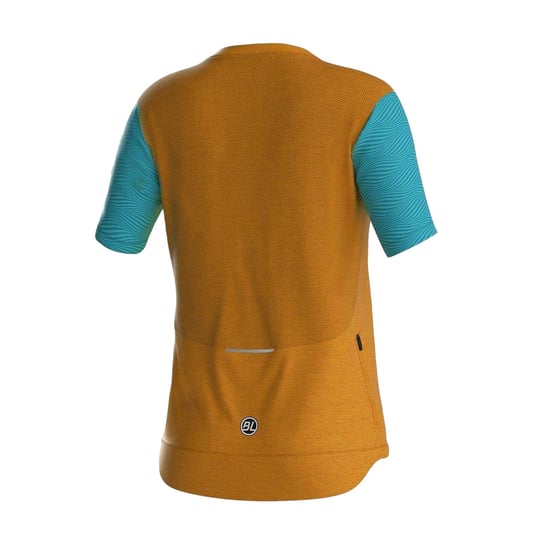 Bicycle Line Fietsshirt met kleurblokken voor dames (Mosterd) - Image 2